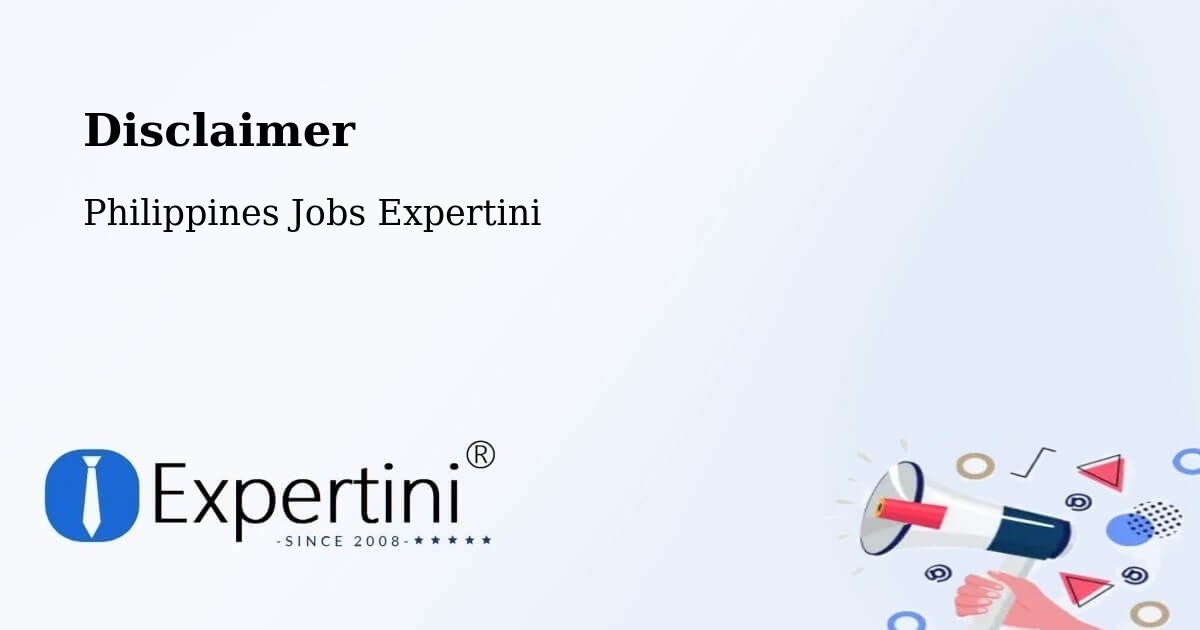 Disclaimer – Lungog - Philippines Jobs Expertini