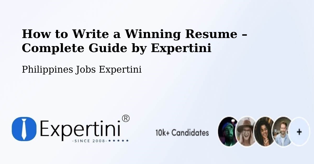 Resume Writing Guide for Job Seekers – Lungog - Lungog, Philippines Jobs Expertini