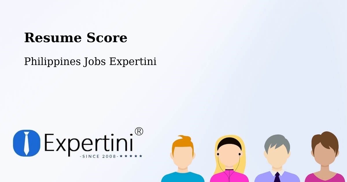 Resume Score & Job Description Match Tool – Lungog - Philippines Jobs Expertini